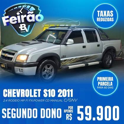 CHEVROLET S10 2.4 MPFI RODEIO 4X2 CD 8V FLEX 4P MANUAL CHEVROLET S10 2.4 MPFI RODEIO 4X2 CD 8V FLEX 4P MANUAL